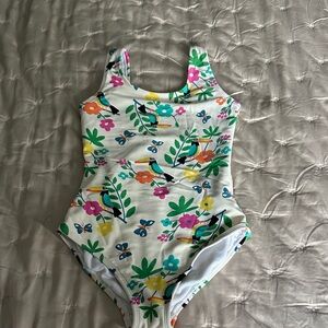 Hanna Andersson Colorful Floral Kids Swim One Piece